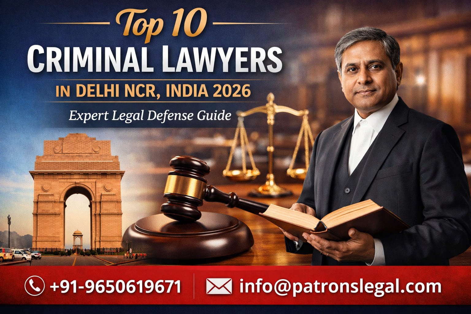 Top 10 Criminal Lawyers in Delhi NCR, India 2026