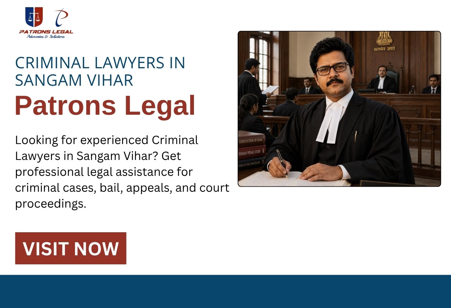 Criminal Lawyers in Sangam Vihar | Patrons Legal